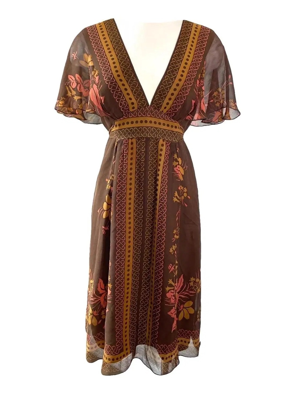 Anna Sui X Anthropologie Silk Mini dress - Picture 6 of 6